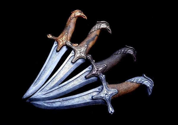 Oriental Knife "Sharif", gold